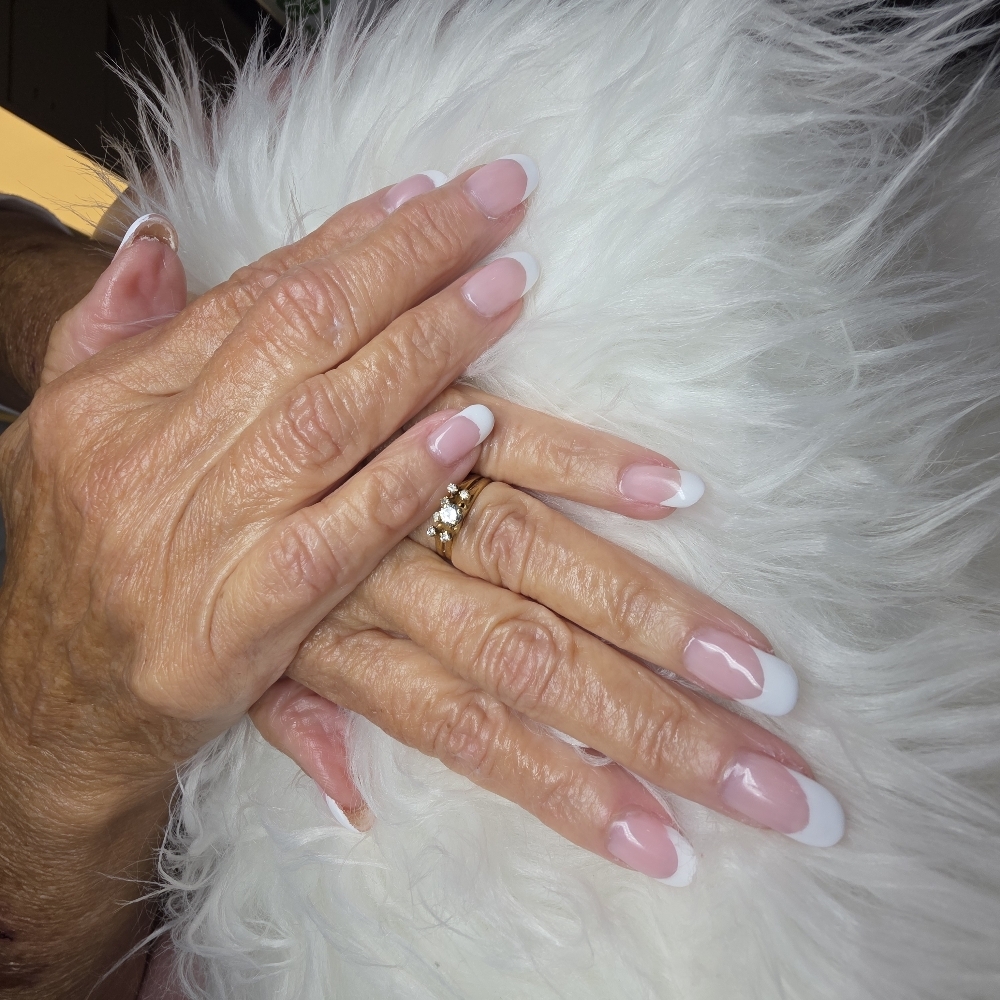 French Tips With No Other Service at Nails By Tanya in Unionville, TN