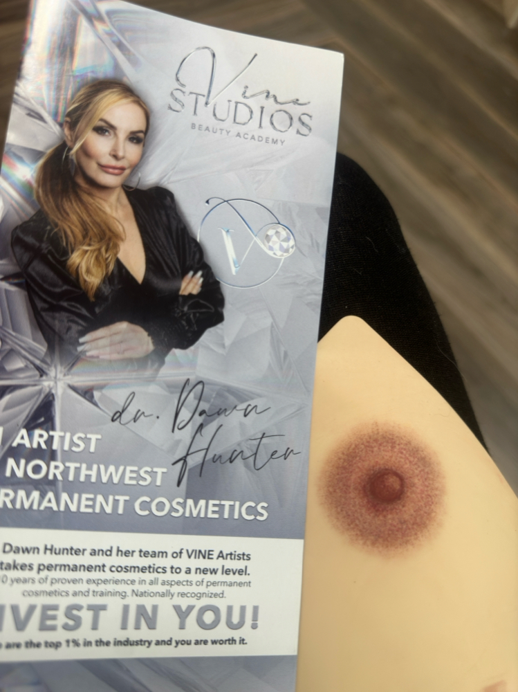 3D Areola recreation Tattoo at VINE Studios Permanent Cosmetics in Maple Valley Wa, WA