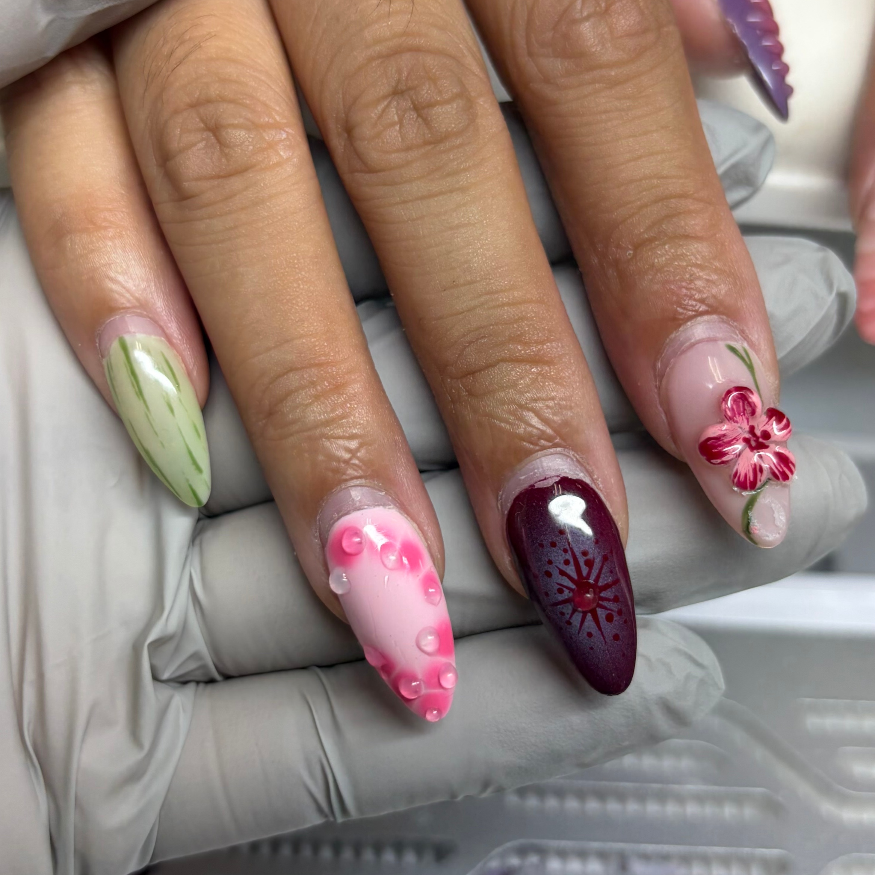 ₊˚⊹ᰔ removal + new set at KK NAIL STUDIOS in West Sacramento, CA
