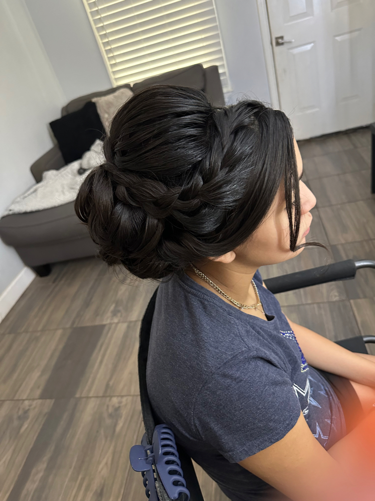 Quinceneara Updo