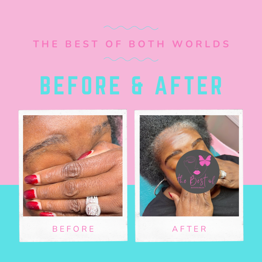 Henna Brow Stain + Wax at The Best of Both Worlds Studio in Columbia, SC