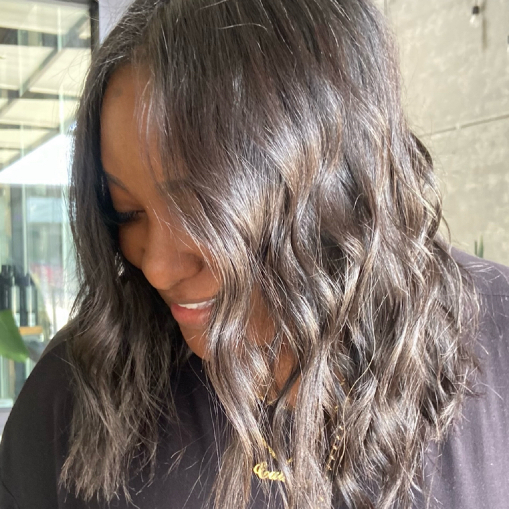 Silk Press/Pin Curl at HairbyChristina in Dallas, TX