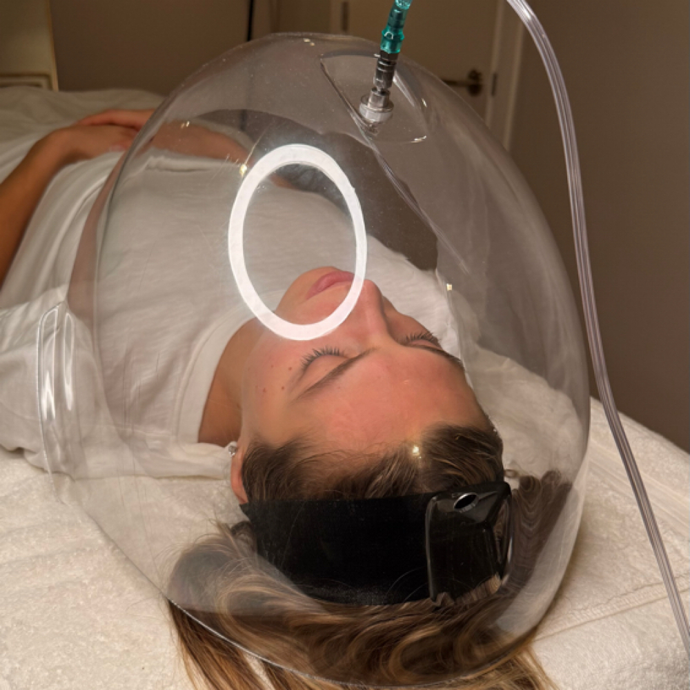 oxygen dome at Skincare Hacker in Sunny Isles Beach, FL