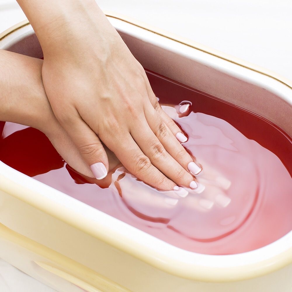 HAND PARAFFIN TREATMENT at Blades Salon in Lancaster, PA