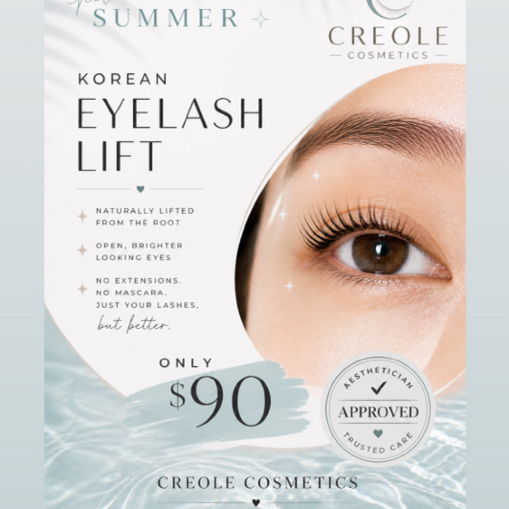 Lash Perm With Lash Tint at CREOLE Cosmetics in New Orleans, LA