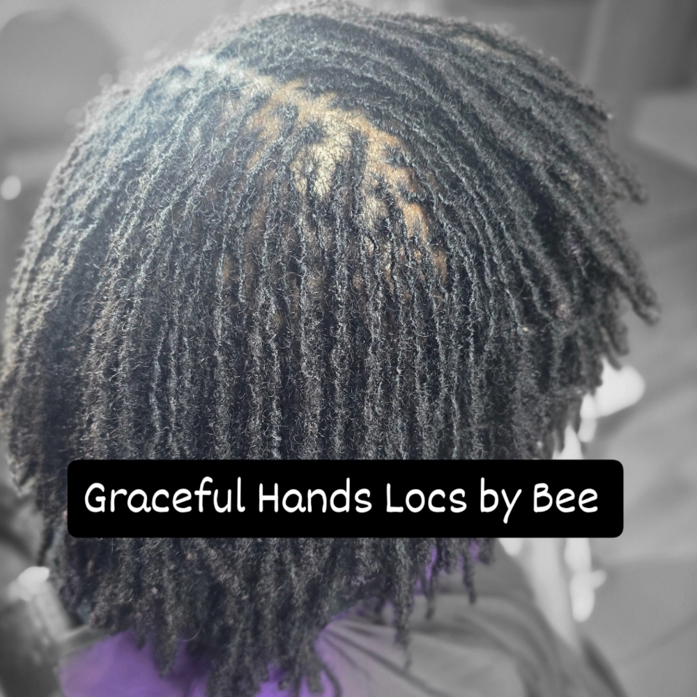 3 Hours & 30mins Retightening at Graceful Hands Locs by Bee in Des Moines, IA