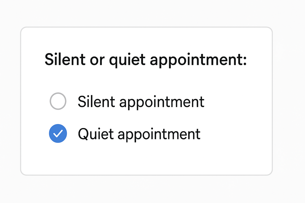 Quiet Appointment (Add-On) at Glam’d By Tierra Maenise in Kelford, NC