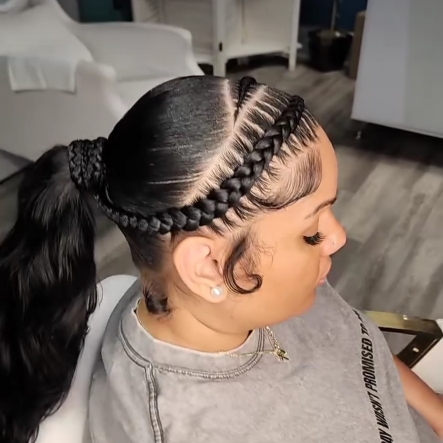 Quick Weave Ponytail at The Braid Lounge in Burlington, NC