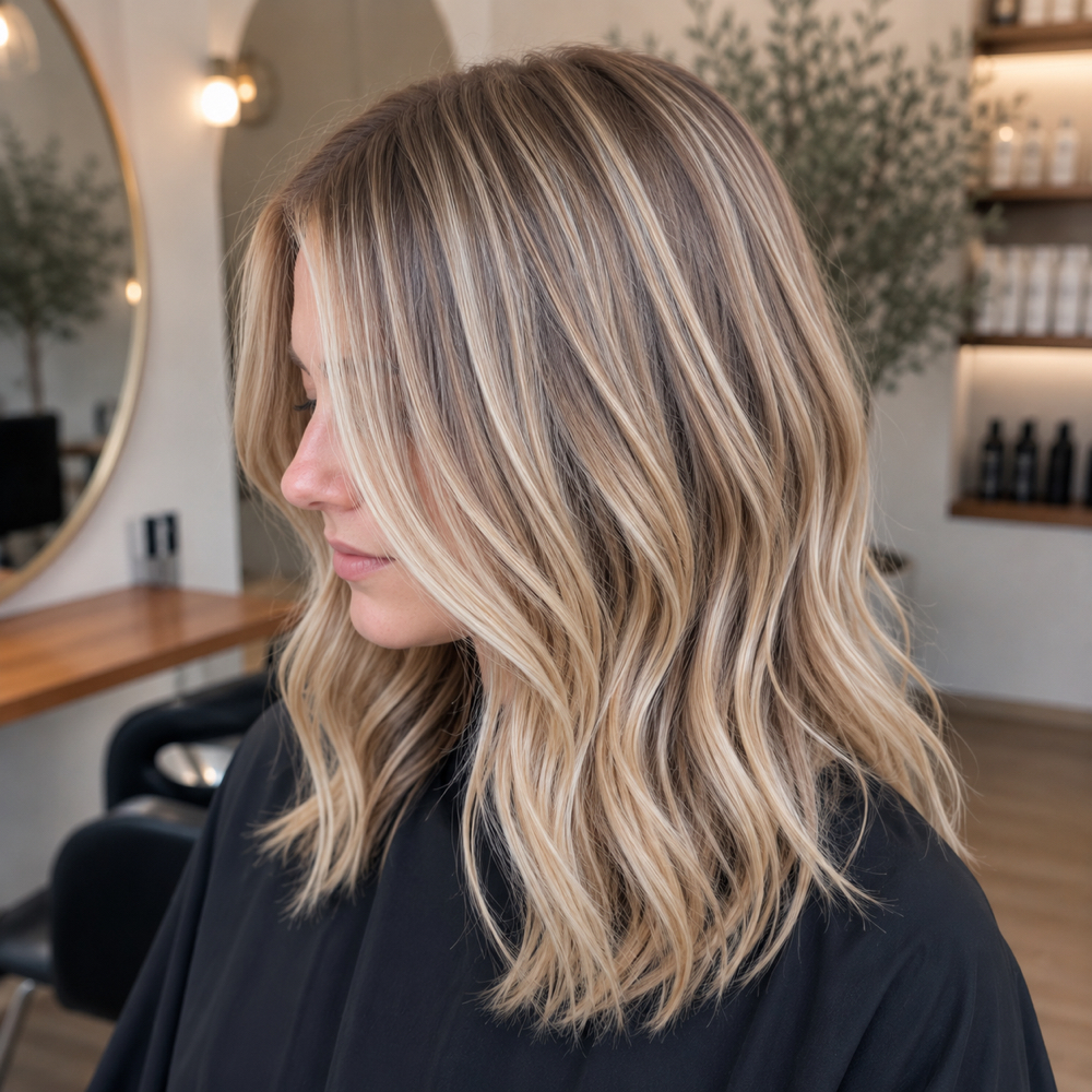 Partial Highlight at Laughing Crow Salon in Eugene, OR