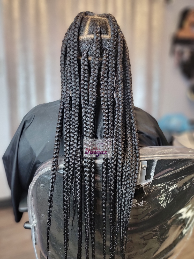 Large Knotless Braids