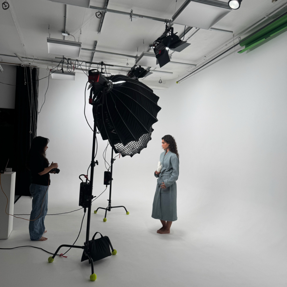 On Set at Hair District Studio in San Diego, CA