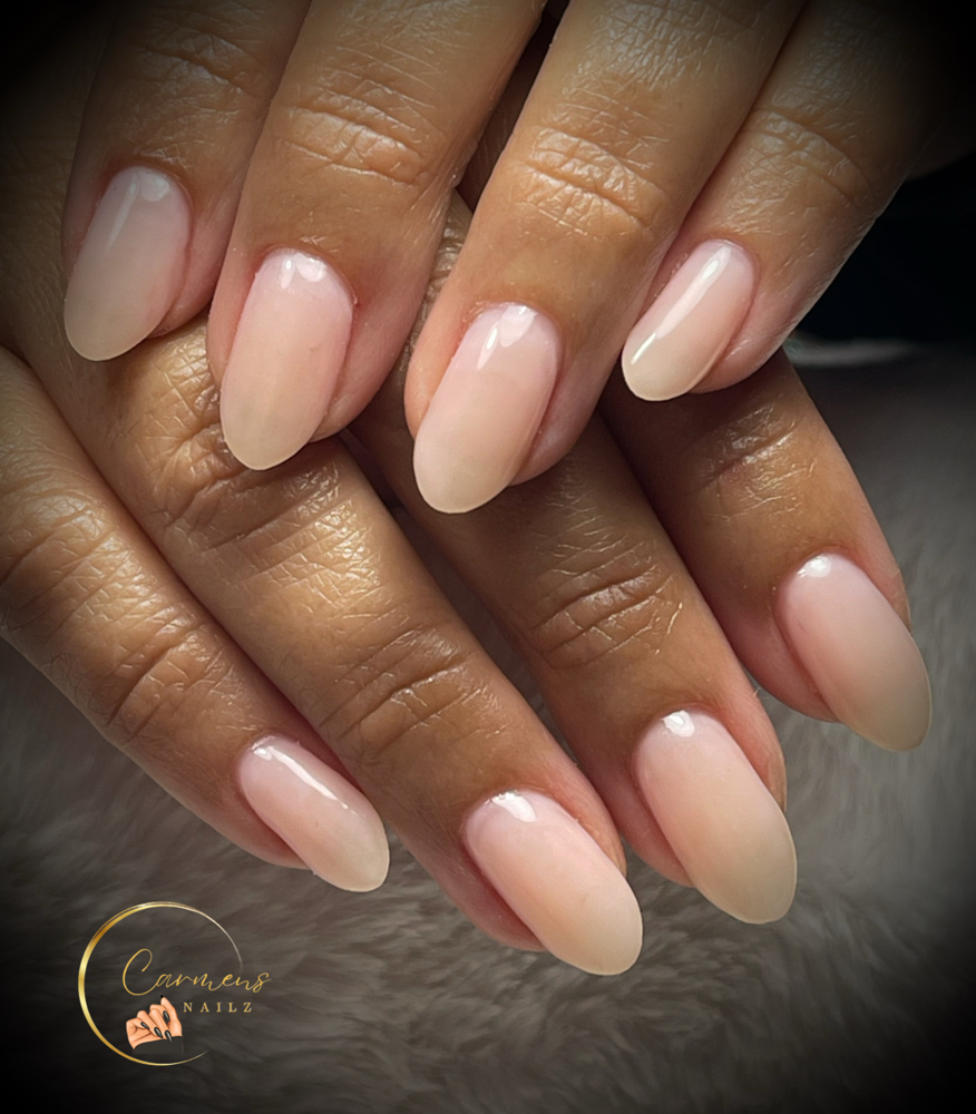 Soft Gel Overlay On Natural Nails at Carmens Nailz LLC in Kissimmee, FL