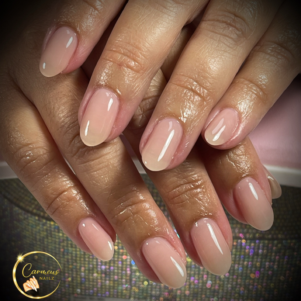 Soft Gel Overlay On Natural Nails at Carmens Nailz LLC in Kissimmee, FL