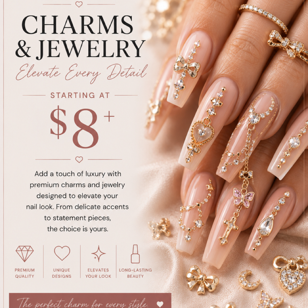 Charms & Jewelry at Studio 811 Nail Studio in Ellensburg, WA