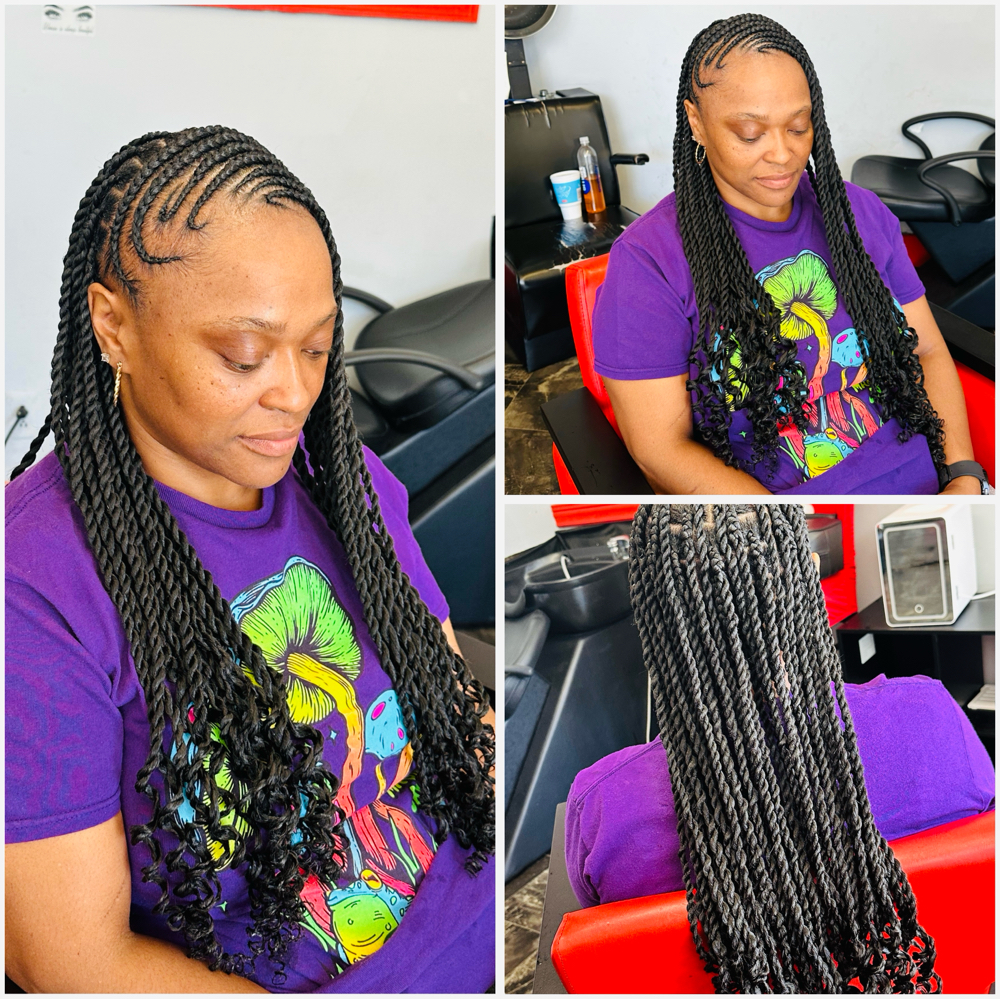 Fulani Braids With Twists