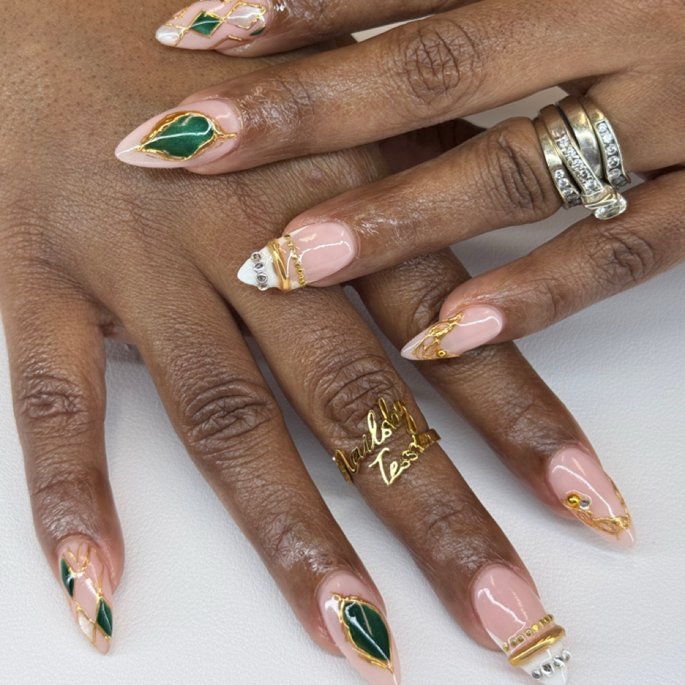 Nails With Nail Art at Perfected Beauty in Glen Burnie, MD