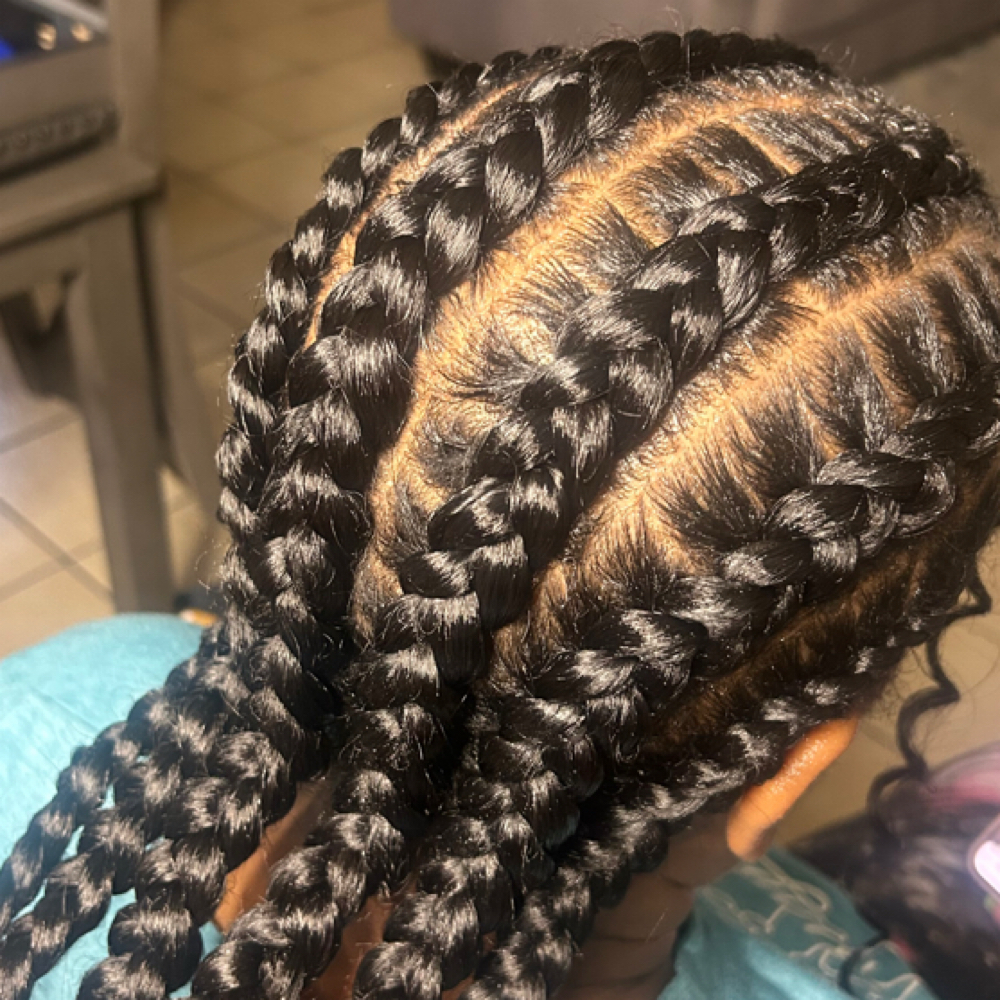 Feed In Braids (freestyle) at Kiera Banks in Violet, LA