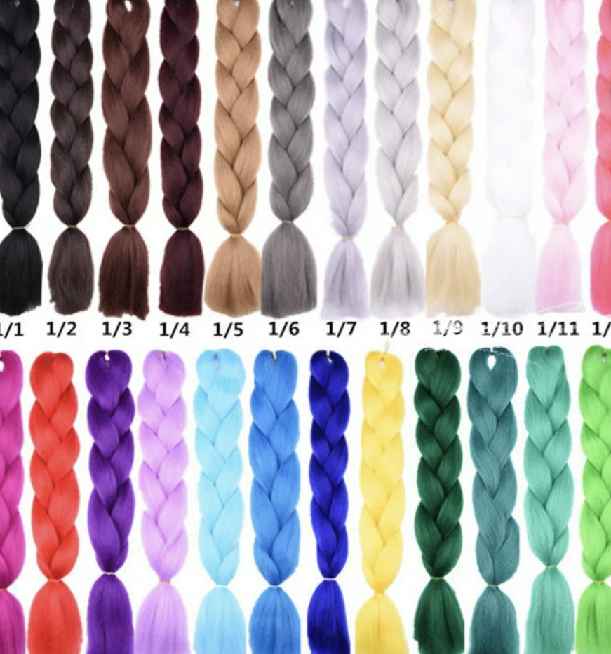Add On Color To Knotless Braids