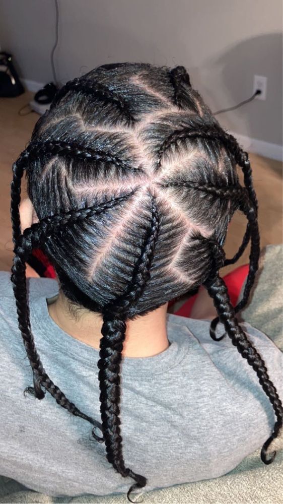 8 Men Stitch Braid W/Design Parts🧩