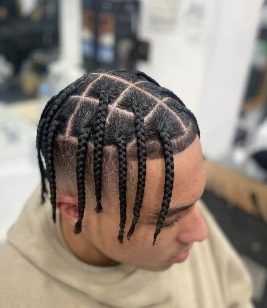 Men Medium Plat Braids