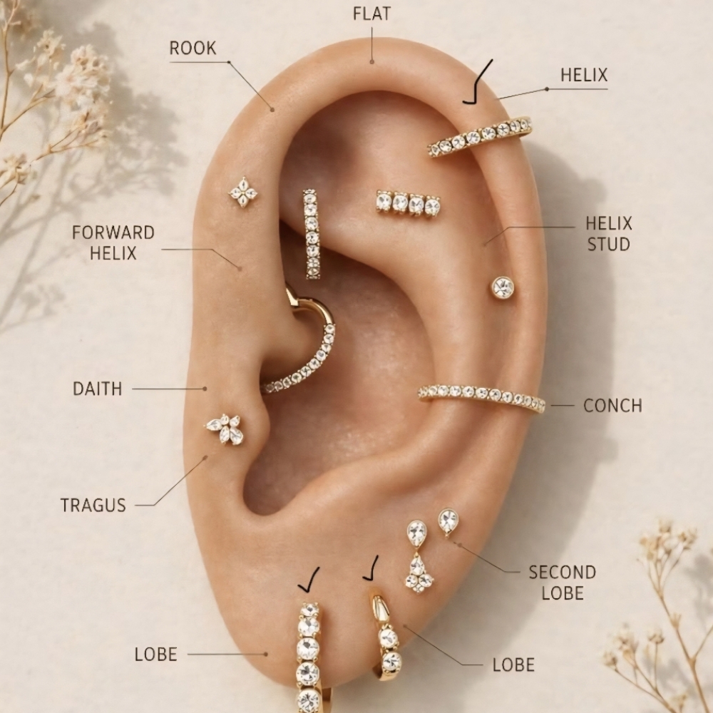 Hollow Needle Piercing at Touch Of Beauty in Twin Falls, ID