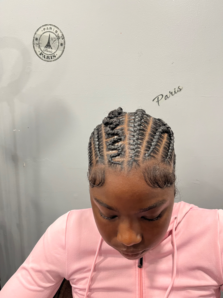 Stitch Braids Freestyle ( 8 Braids) at The Hairapist Experience in Mount morris, MI