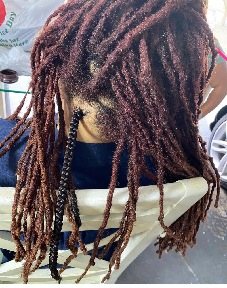 Braids Over Dread Locs