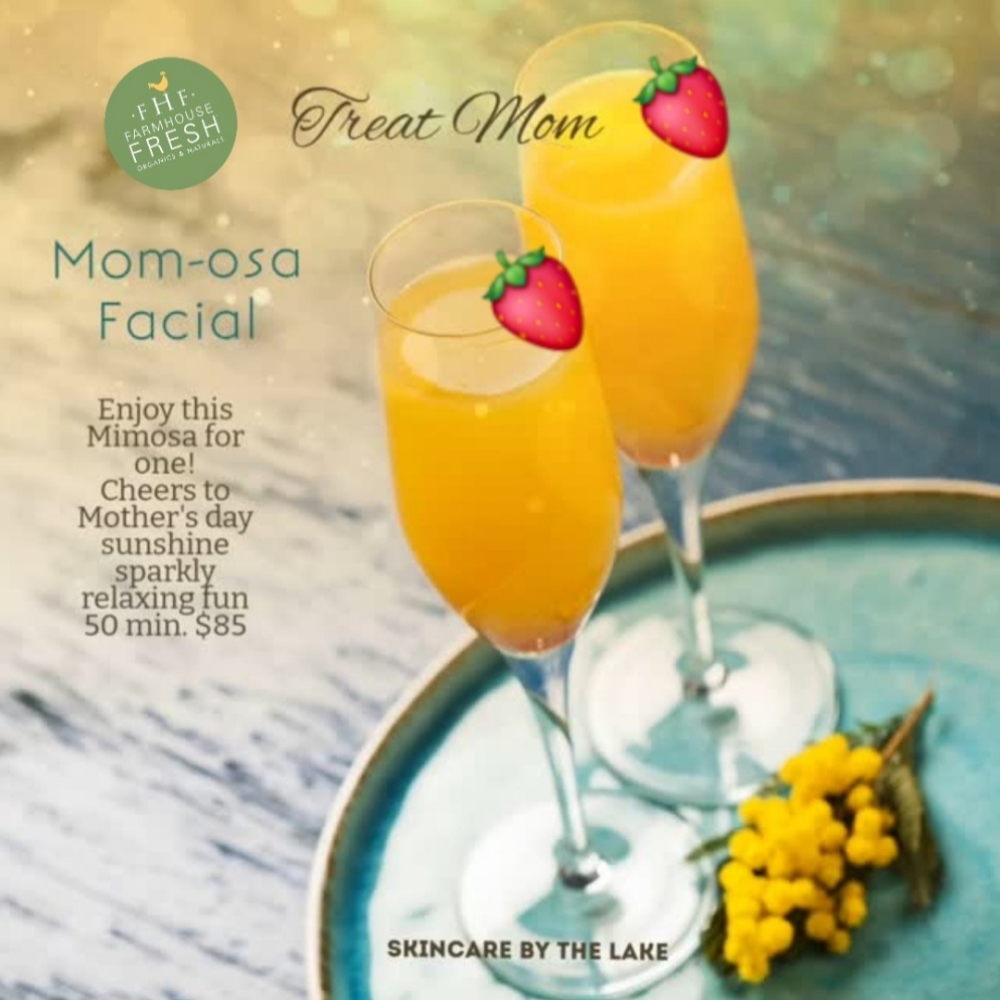 Mom-osa facial 💆♀️🥂 at N Spa Nails in Denver, NC