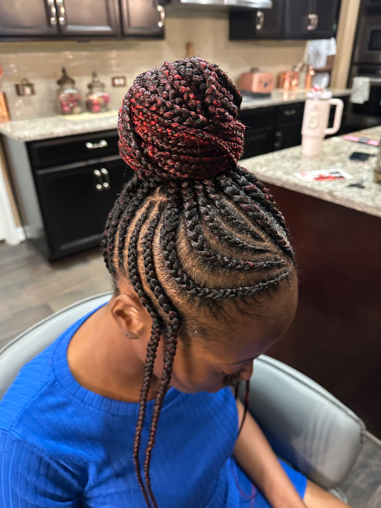 Ponytail Cornrow Braids