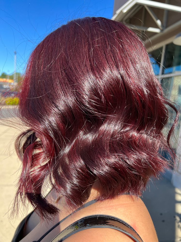 Lowlights + Base Color at Everything Beautiful Hair Studio in Dallas, TX