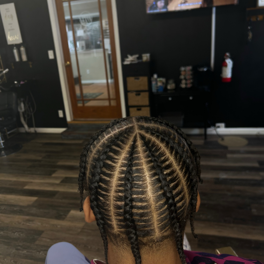 Men 8 Stitch Braids at VIPHairStudio in morristown, TN