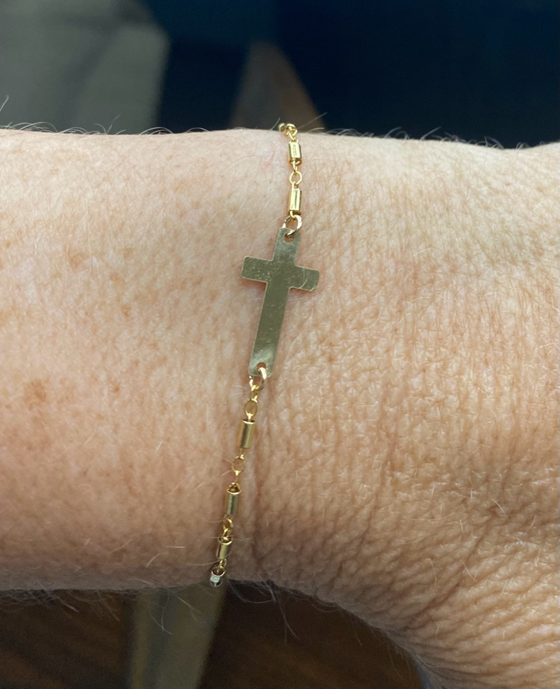 14k Gold Filled Cross Charm