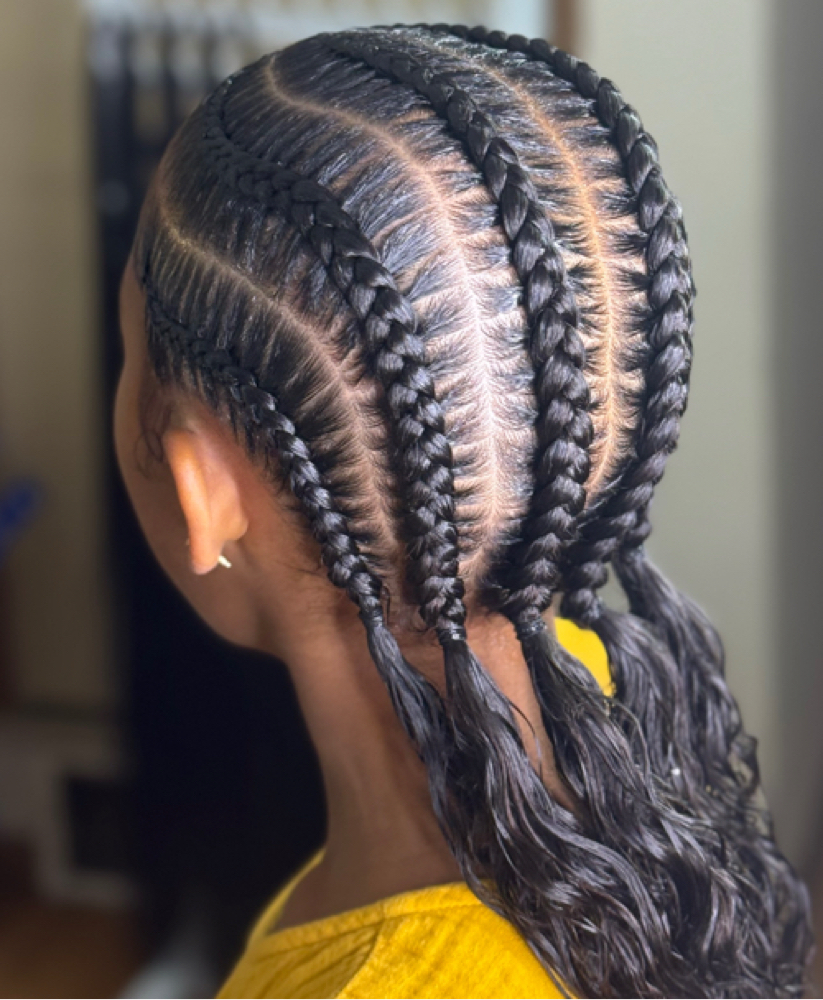 4-6 Feed-In Braids ( No Bun) at Nichole Cox in Columbus, OH