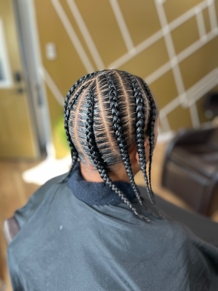 Men's Cornrows (basic 8-10)