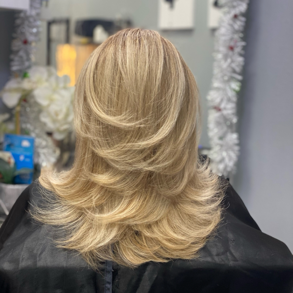 Haircut, Shampoo & Blowout at Snow Belles Studio-Luxury Beauty in Round Rock, TX