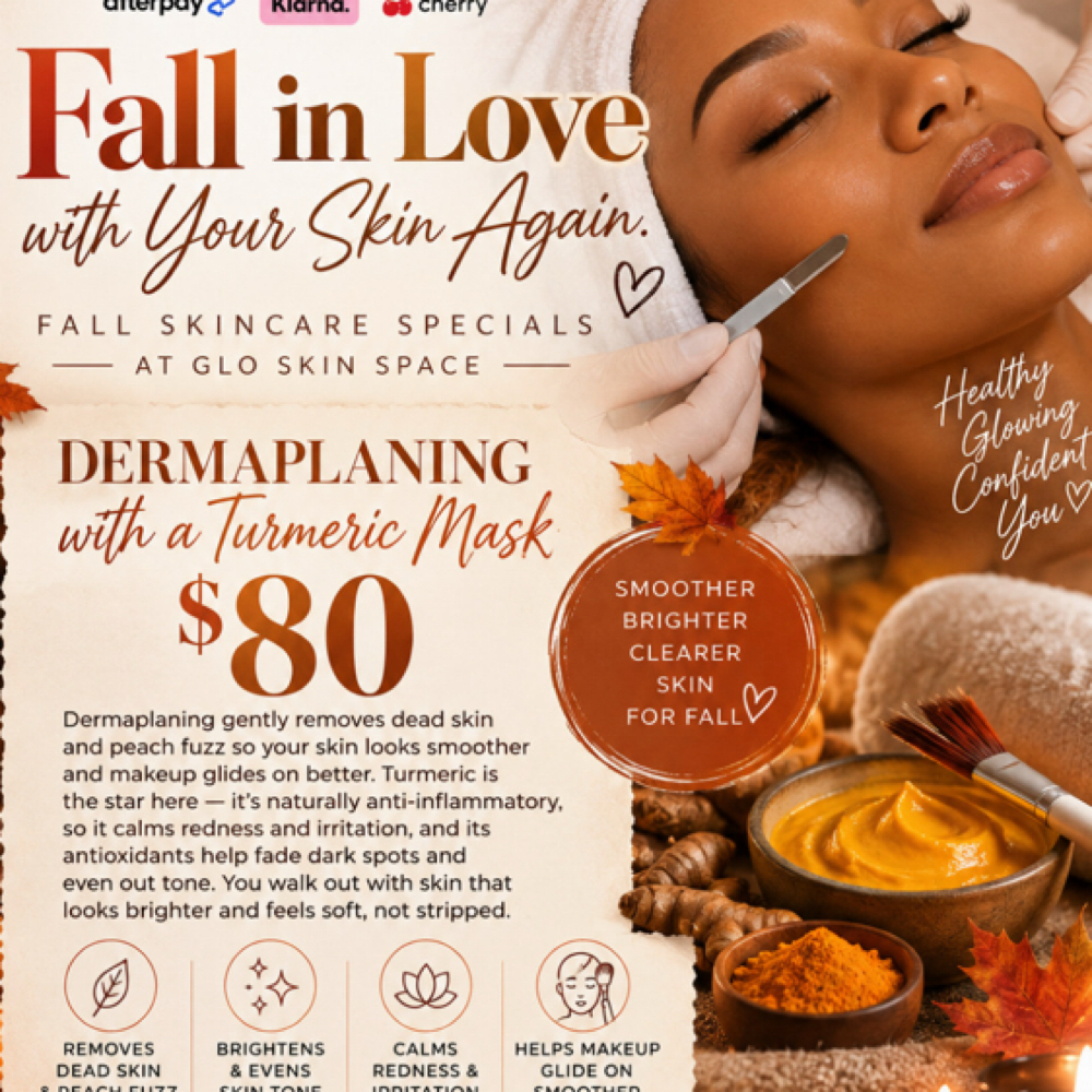 Fall skin Facial at Glo Skin Space in Crystal, MN