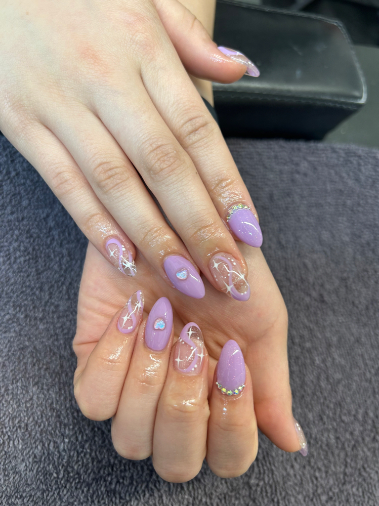 Short-Med Acrylic Nails: fill