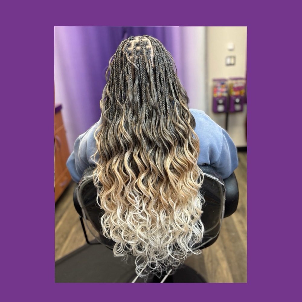 KNOTLESS BOHO French Curls $295 at Hair By Tiffany in Longview, TX