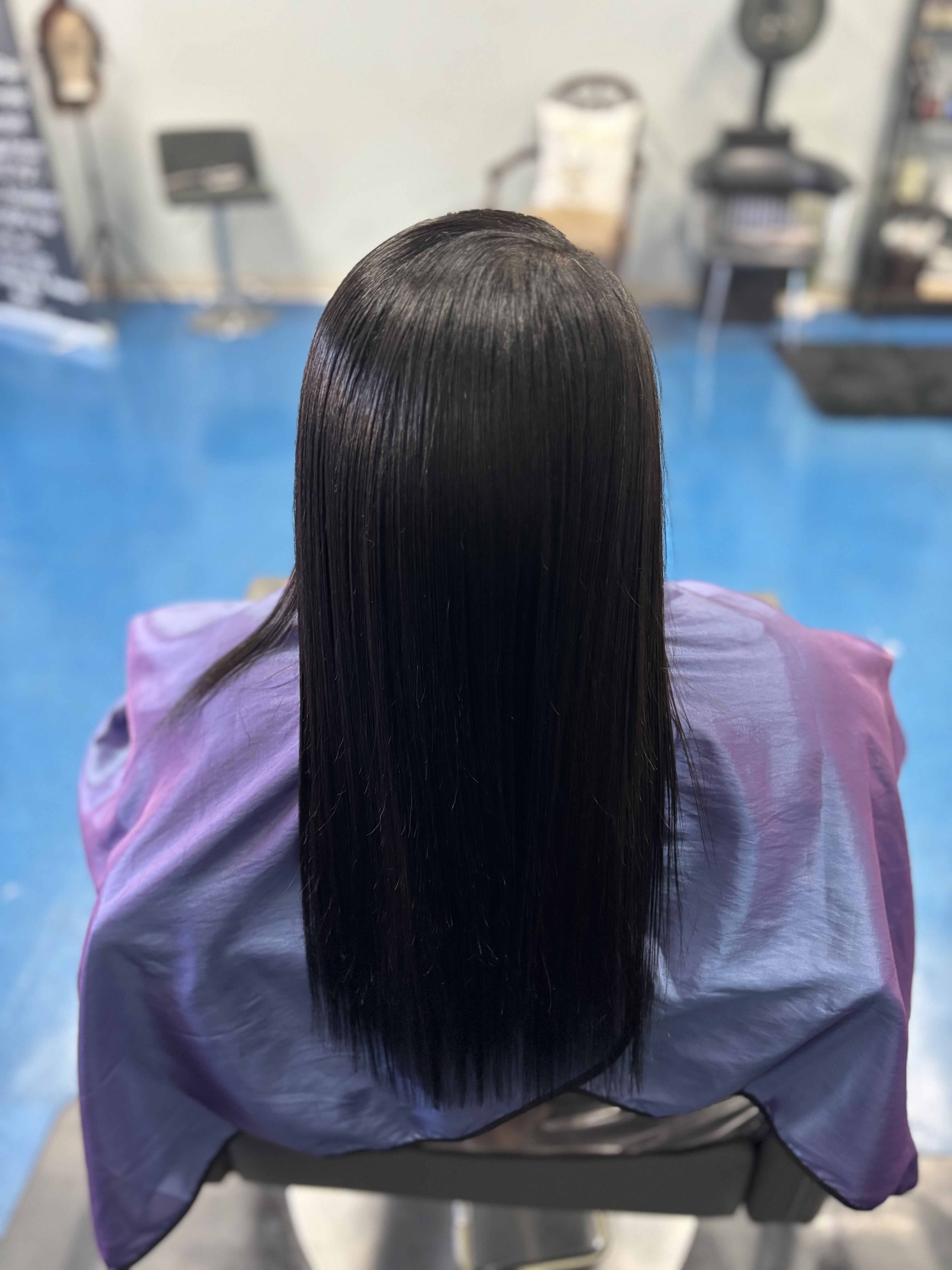 Smooth and Silky blowout at Signature Styles Hair& Makeup Studio in Longs, SC
