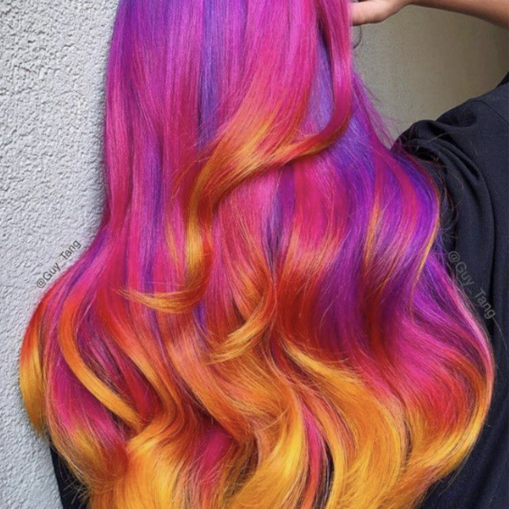 Bleach with vibrant color at I AM SALON, St. George in St. George, UT