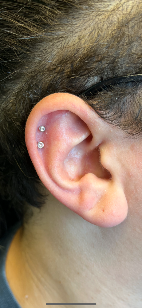 Scapha/Flat/Helix Piercing at Sydney at Madame Voodoo’s in Warrenton, MO