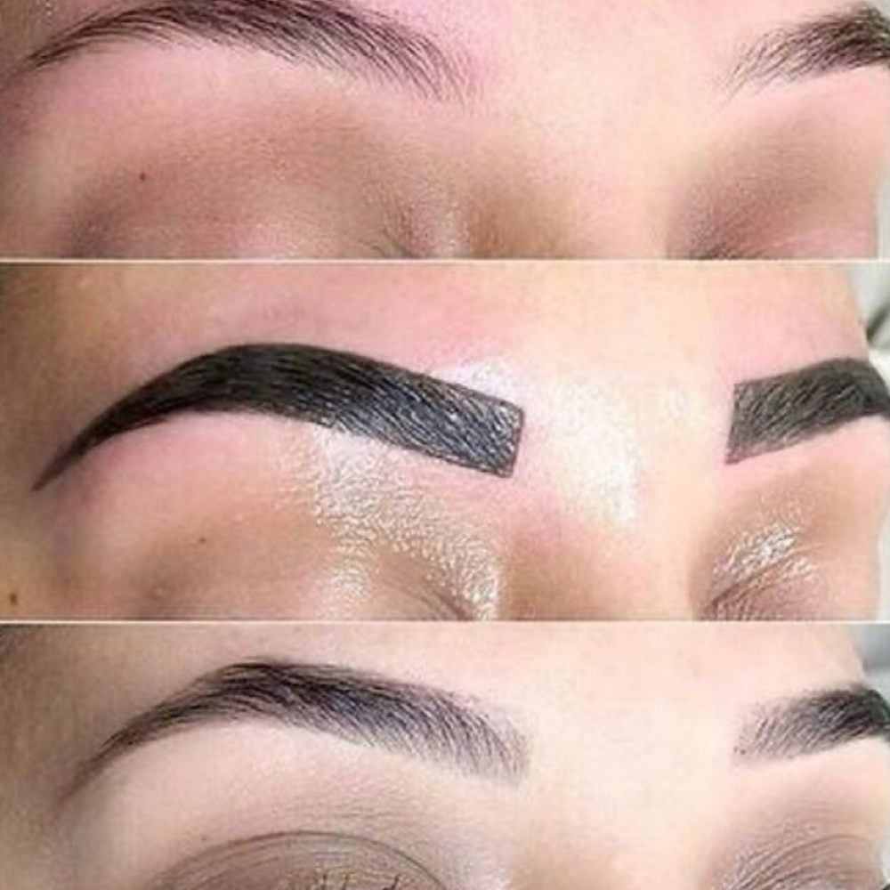 henna brow tinting, shaping, & wax at Belle House Salon & Aesthetics in Nashville, TN