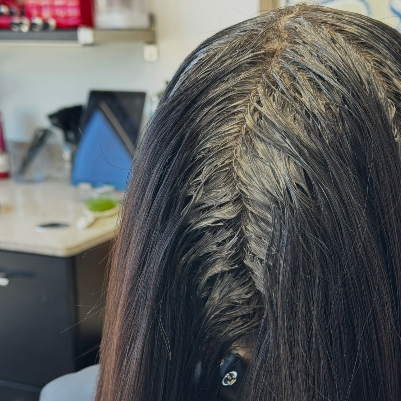 Root Touch-up at Fill Your Cup Salon in Farmingdale, NJ