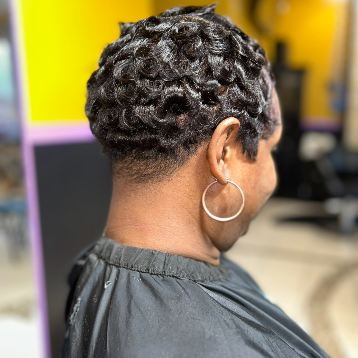 Relaxer+rinse color+style at BeYoutiful Beauty Barr in Houston, TX