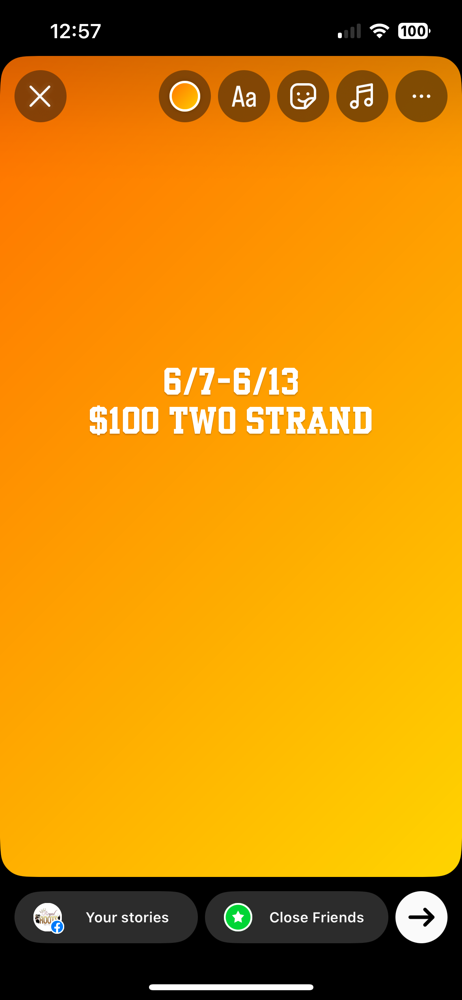 6/7-6/13 Two strand Twist