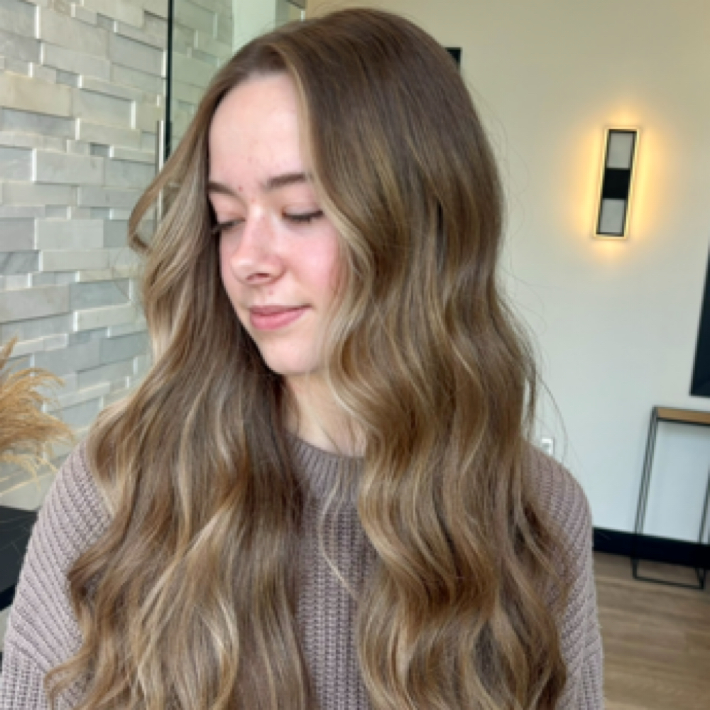 Full Dimensional Color, Cut & Dry at Custom Color by Ella in Brighton, MI