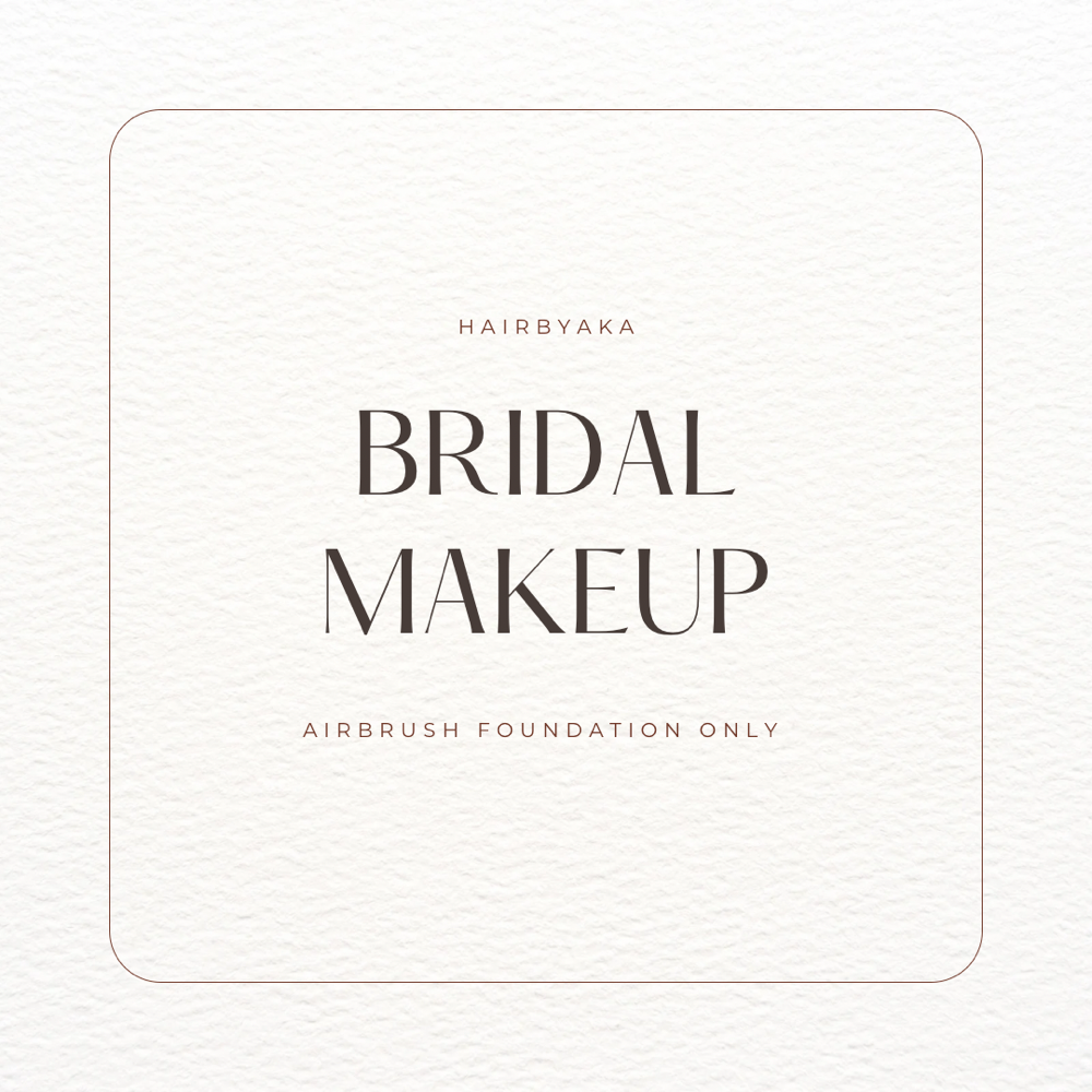 Bridal Airbrush (Foundation Only)