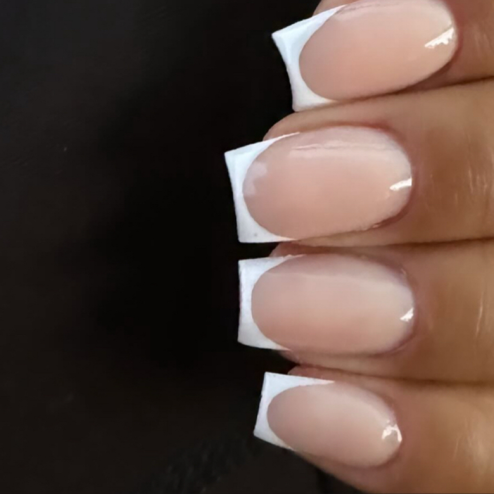 Short French or Ombre Full Set at Queen’z & King’z Barber Salon in Murrieta, CA