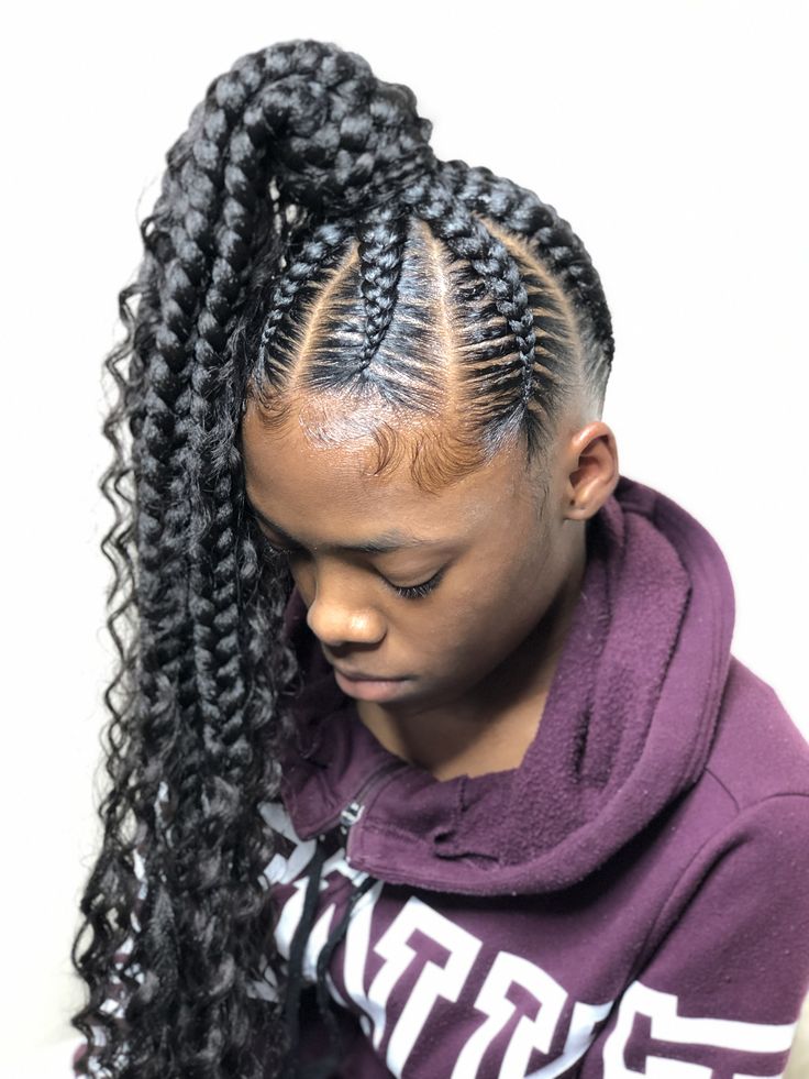 Feed-in Ponytail