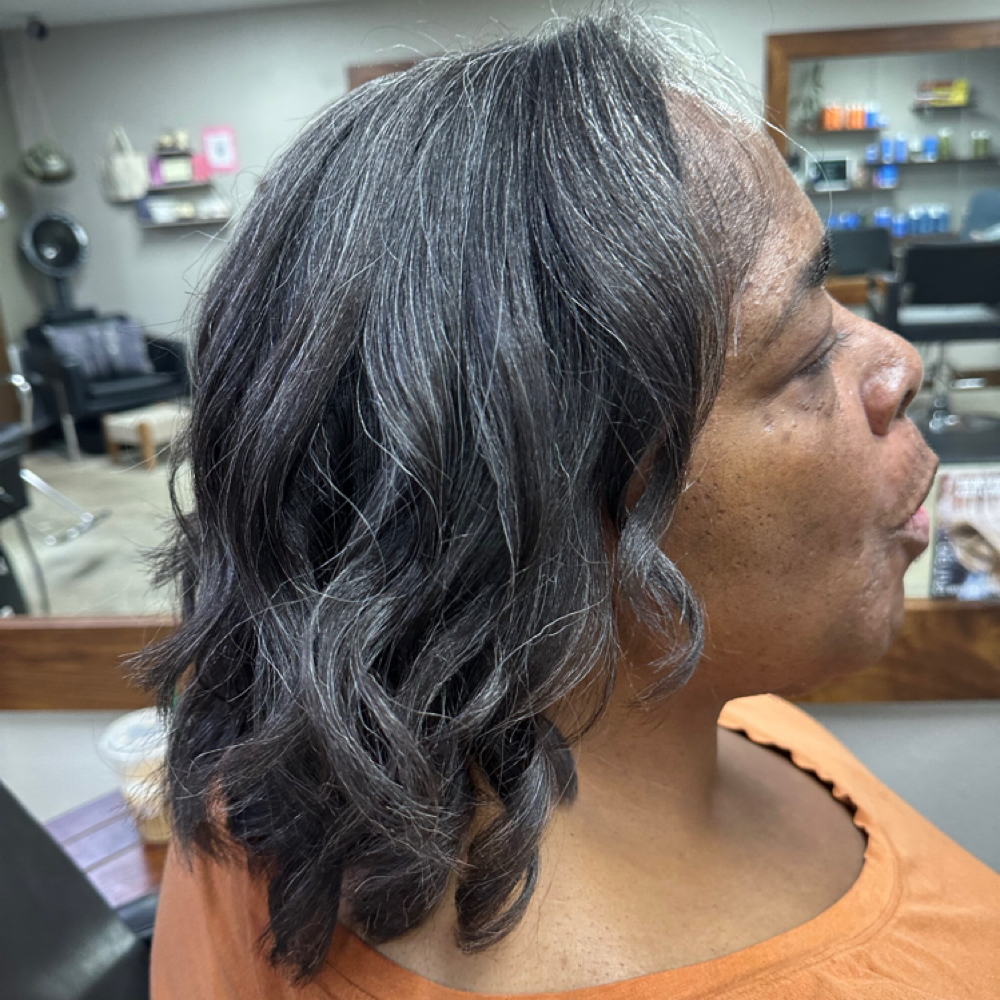 Relaxer Root Touch Up only at Meraki Collective in Tacoma, WA